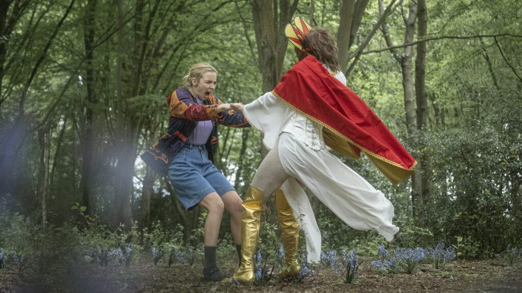 Jodie Comer as Villanelle, Jodie Comer as Villanelle's Vision Killing Eve Season 4, Episode 2 - Anika Molnar/BBCA