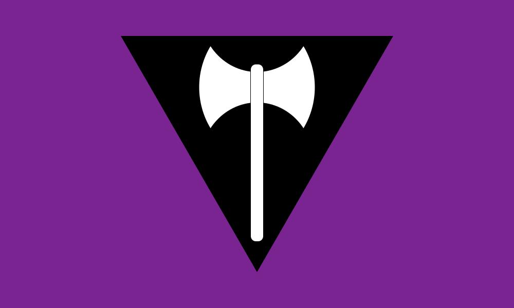 Labrys Lesbian Flag