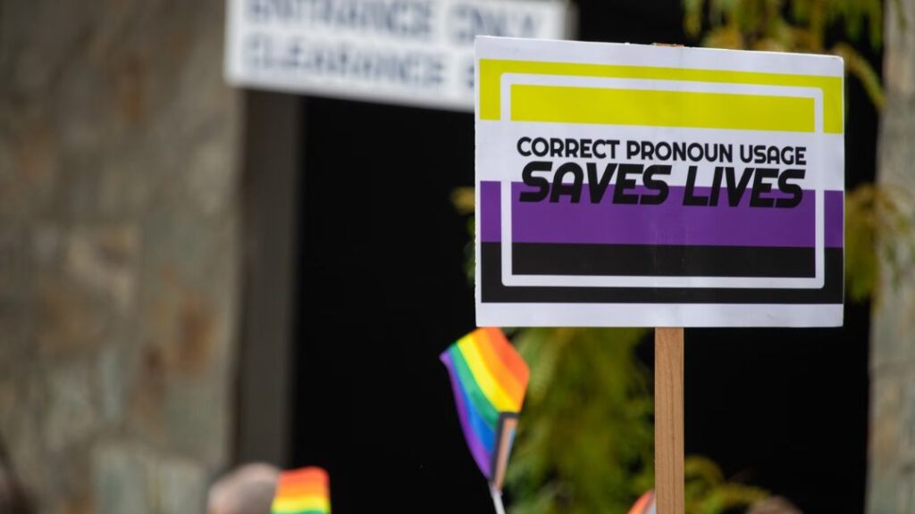 non-binary sign - Photo by ingenious0range on Unsplash