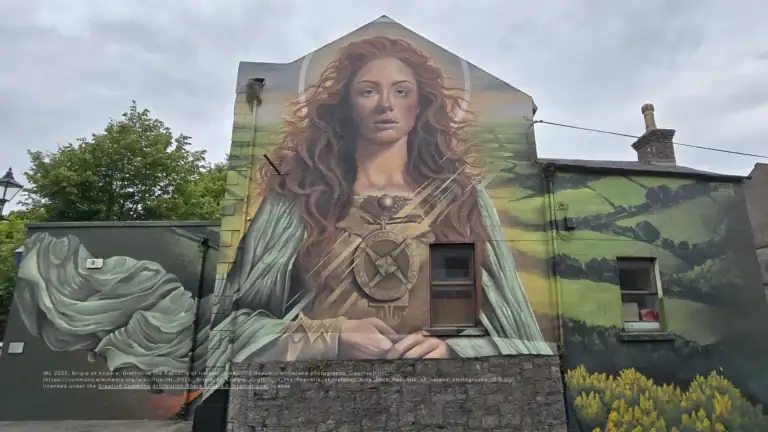 Cover Image IRL 2025; Brigid of Kildare; Graffiti in the Republic of Ireland; June 2025 Republic of Ireland photographs, Qwertzu111111, [wikimedia.org], licensed under the Creative Commons Attribution-Share Alike 4.0 International license